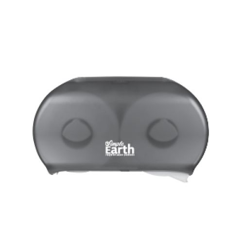 Simple Earth 9 Twin Jumbo Roll Tissue Dispenser Smoke Pack 1 / EA