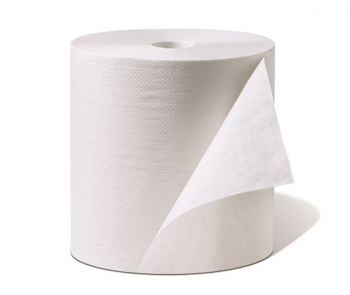 "Swan Ultra Long Roll Towel White 8"" x 1200 Pack 6 / cs"