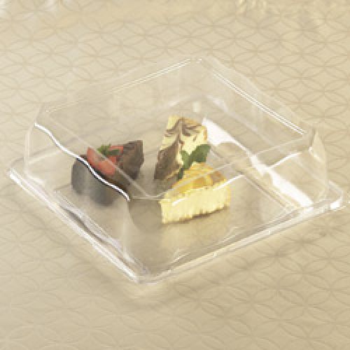Party Tray Square PET Dome Lid