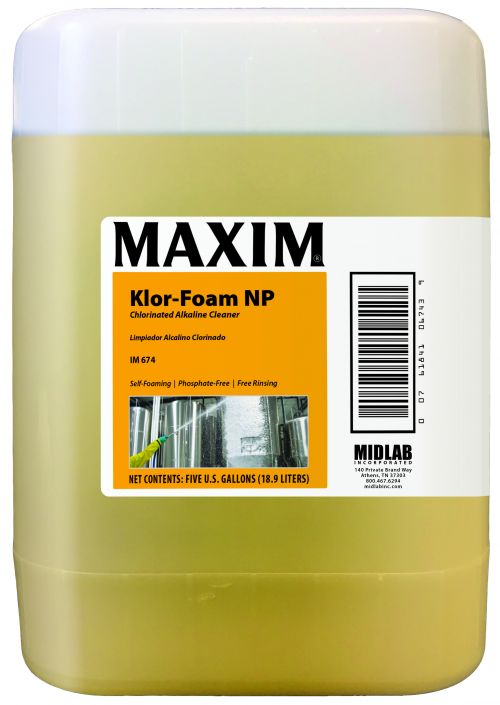 Maxim Klor-Foam Alkaline Cleaner