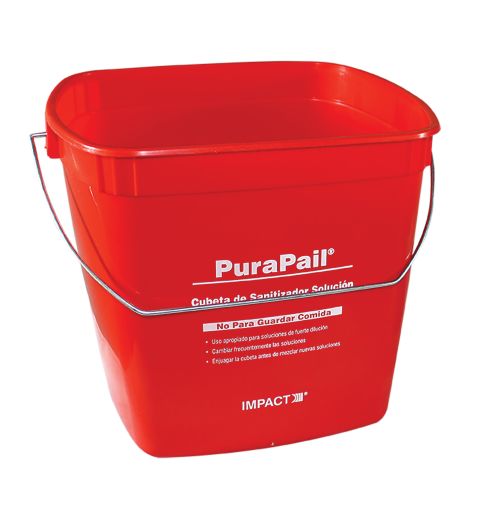 Red Sanitizing Bucket