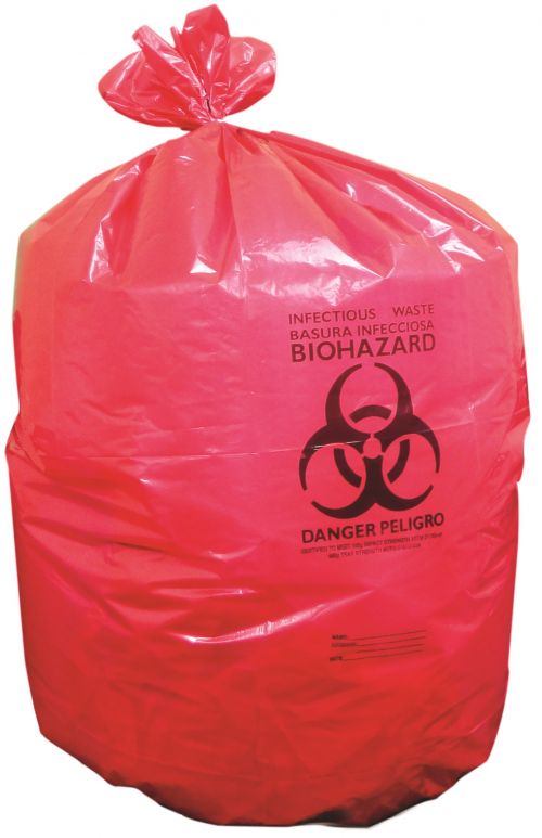 24X24 Healthcare Red Can Liners