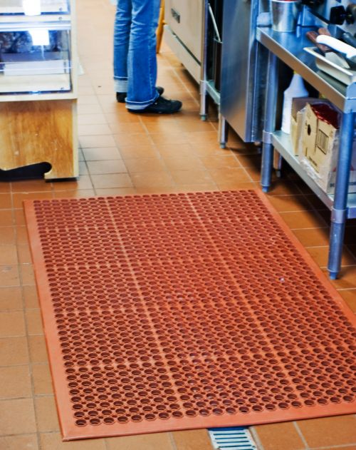 Millennium Mat Food Service Kitchen Floor Mat 3x5Terracotta Pack 1 / cs