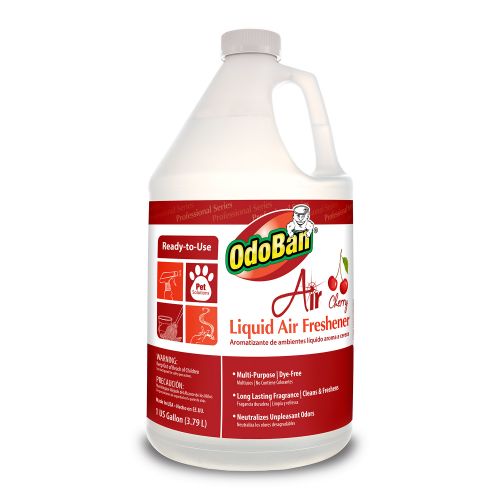 OdoBan Air Liquid Air Freshener Cherry 1 Gallon Pack 4 / cs