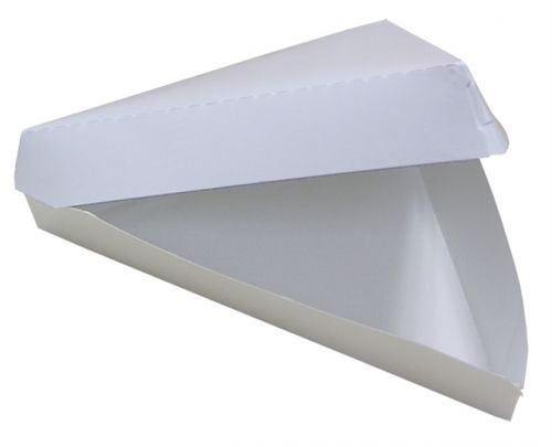 Stock Pizza Clam Shell White 8.26''x6.56''x1.5''
