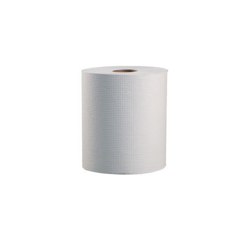 1-Ply Hardwound Paper Towel Roll 8''x800', White (6 Rolls)