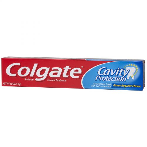 Colgate Anti Cavity Toothpaste Great Regular Flavor 6 oz Pack 24 / cs