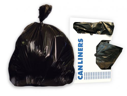 24x23 LLDPE Black Can Liners