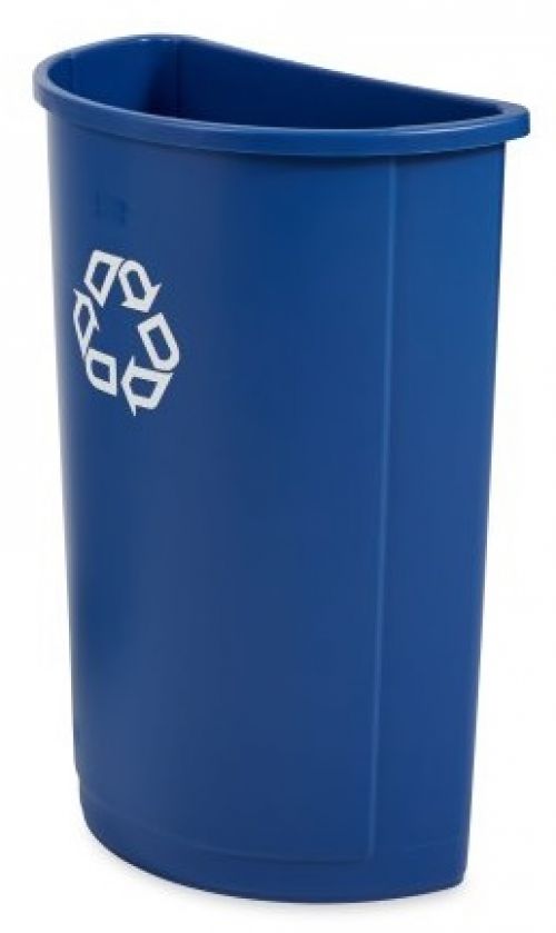 Untouchable Half Round Wastebasket