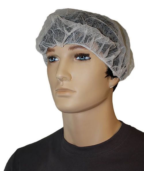 White Bouffant Caps & Dispensers