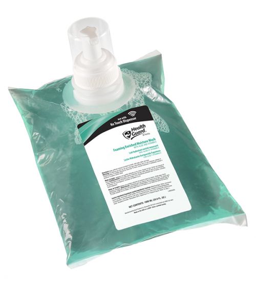 Health Guard Foaming Enriched Moisture Wash, Teal with Jasmine Fragrance, 4/1000 mL No Touch