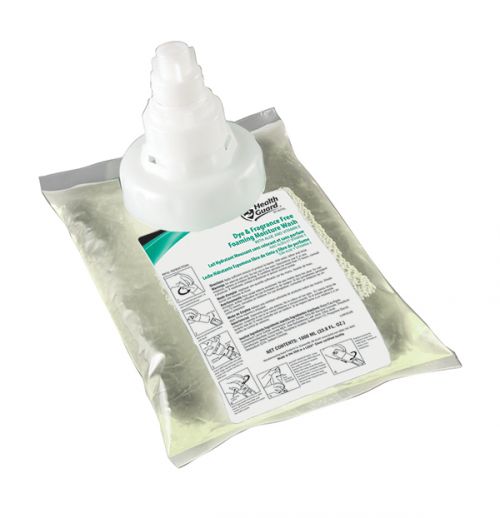 Health Guard Foaming Moisture Wash, Dye & Fragrance Free, 4/1000 mL Counter Mount