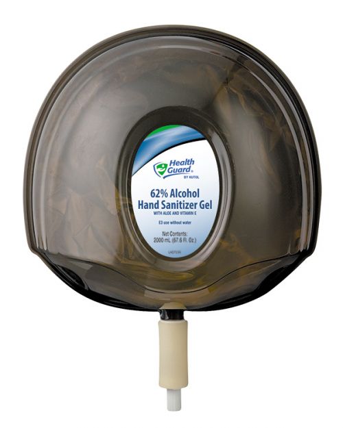 Health Guard 62% Alcohol Hand Sanitizer Gel, Clear with No Scent, 4/2 Liter Duraview