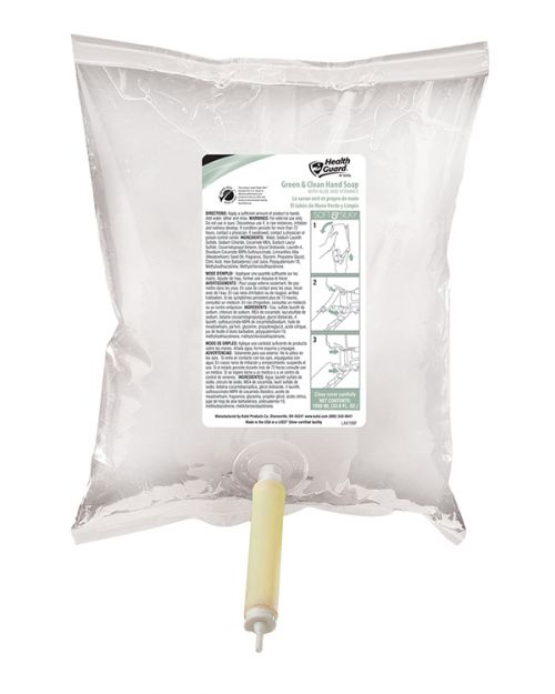 Health Guard Green & Clean Hand Soap, Opaque White with Tropical scent, 10/1000 mL