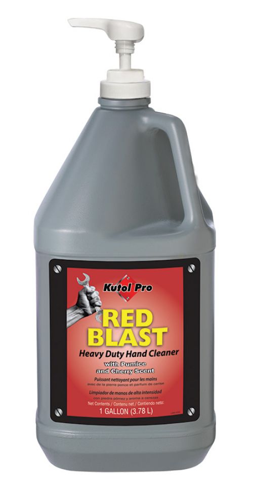 Kutol Pro Red Blast Heavy Duty Hand Cleaner with Pumice, Red with Cherry Scent, 4/1 Gal Pump