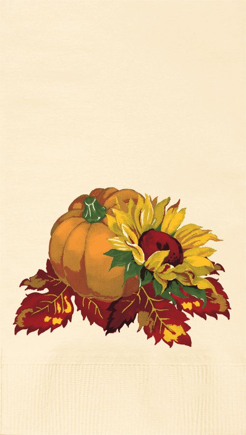 15" X 17" Fall Bounty Dinner Napkin
