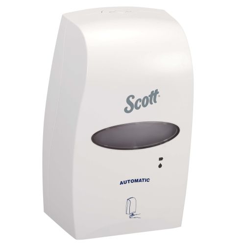 Scott Essential Electronic Touchless Cassette Skin Care Dispenser (92147), 7.25" x 11.5" x 4.0", 1.2 Liter, White, 1/Case