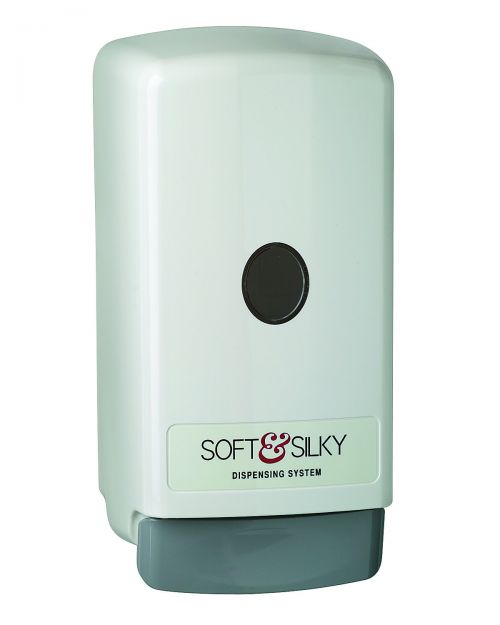 Soft & Silky 1200 mL Bag-In-Box Dispenser, Off-White, 12/Case