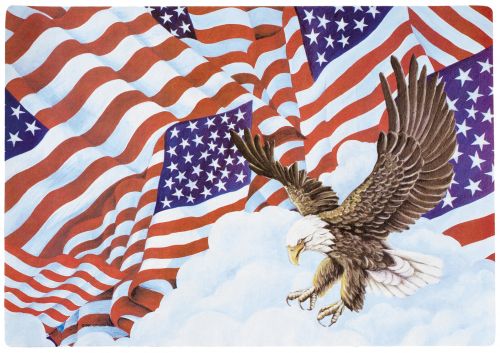 Patriotic Flags Print Placemat