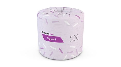 Cascades PRO SelecteÂ¢â€žÂ¢ Standard Toilet Paper, 500 Sheets/2ply White 4.25X3.25 