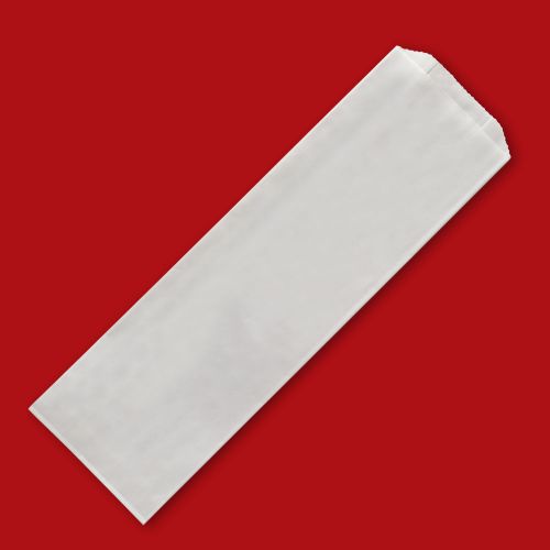 Fischer White Kraft Bread Bag 5 x 3 x 18 Plain