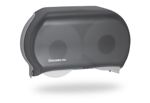 Cascades PROe¢„¢ Jumbo Bath Tissue Dispenser, Double Roll, 9", Black
