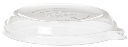 WorldVieweÂ¢â€žÂ¢ Renewable & Compostable Flat Lid, Fit 12-16oz Sugarcane Coupe Bowls