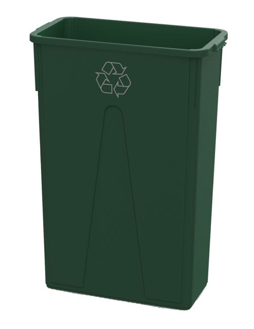 Thin Bin Green Recycle