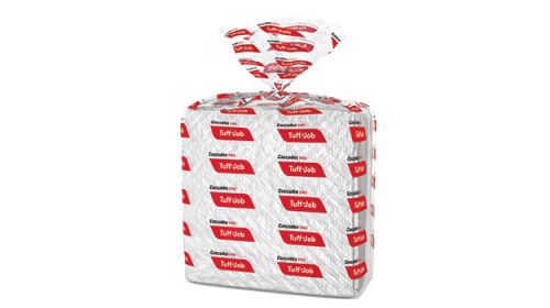 Cascades PRO Tuff-JobeÂ¢â€žÂ¢ Scrim Reinforced Wipers, Quarterfold, 4-ply, White, 12" x 13"