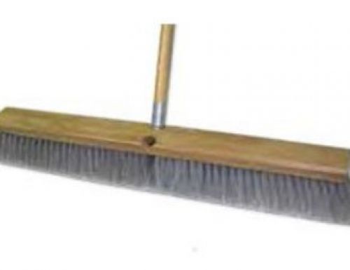ABCO 18 Wood Push Broom Head Gray 3 Flagged PP Bristles Pack 1 / EA