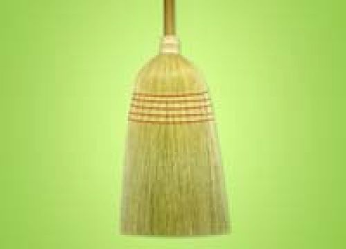 ABCO Blended No Wires Broom 36 lbs 42 x 1 1/8 Handle 5 Row Stitching Pack 12 / cs