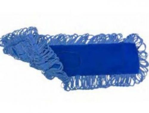 ABCO 5x18 Dust Mop Synthetic Blend Blue Disinfectant Dust Mop Tie-less Pack 12 / cs