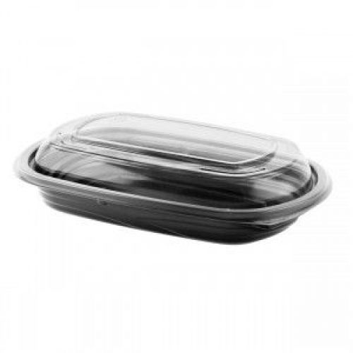 Anchor Packaging 16oz Black Base With RPET Dome MicroRaves Poltpropylene Pack 126 / 126