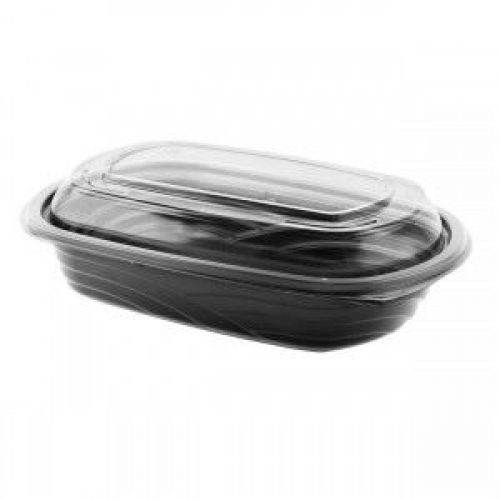 Anchor Packaging 24oz Black Base With RPET Dome MicroRaves Polypropylene Pack 126 / 126