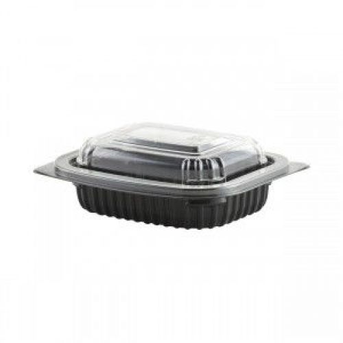 Anchor Packaging 8oz Black Base With Clear Dome Lid Not Microwaveable Pack 250 / 250