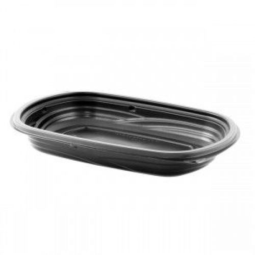 Anchor Packaging 8.79x6.35x1.24 16oz Black Container MicroRaves Polypropylene Pack 252