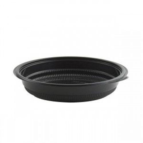 Anchor Packaging 24oz Black Incredi-Bowl 8.5in Dia - 1.5in Deep Polypropylene Pack 150