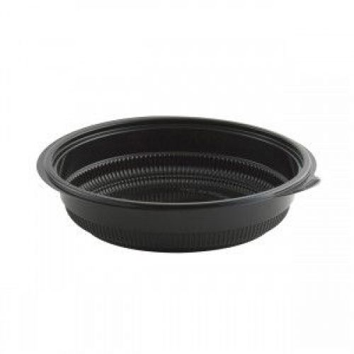 Anchor Packaging 32oz Black Incredi-Bowl 8.5in Dia - 1.9in Deep Polypropylene Pack 150