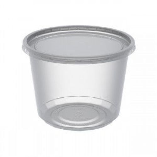 Anchor Packaging Clear 16oz Deli Cup and Clear Lid MicroLite Polypropylene Pack 250 / 250