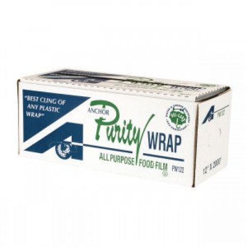 Anchor Packaging 12in x 2000 Cutterbox Cling Film Premium Grade Purity Wrap Pack 1