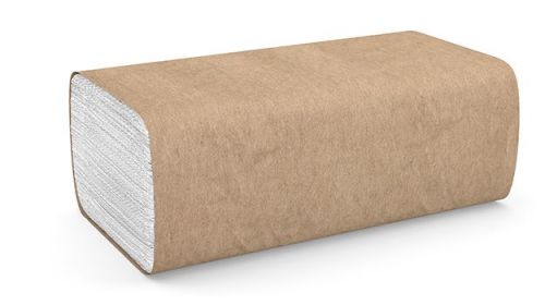 Singlefold 1-Ply Paper Towel 9.13''x10.25'', Pack, White (250 Per Pack, 16 Packs)