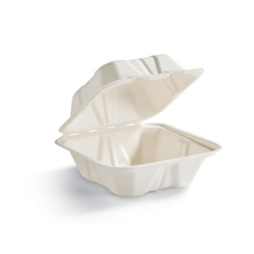 Chinet CLAM6 Small Clamshell 6x6x3 Pack 4/100