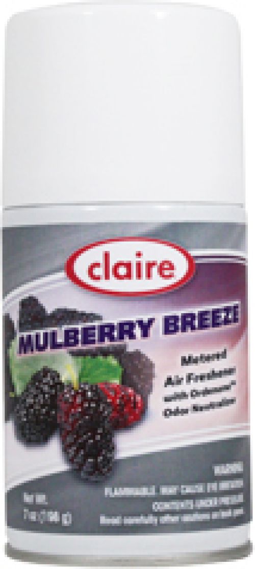 Claire Metered Air Freshener Mulberry Breeze Pack 12 / cs