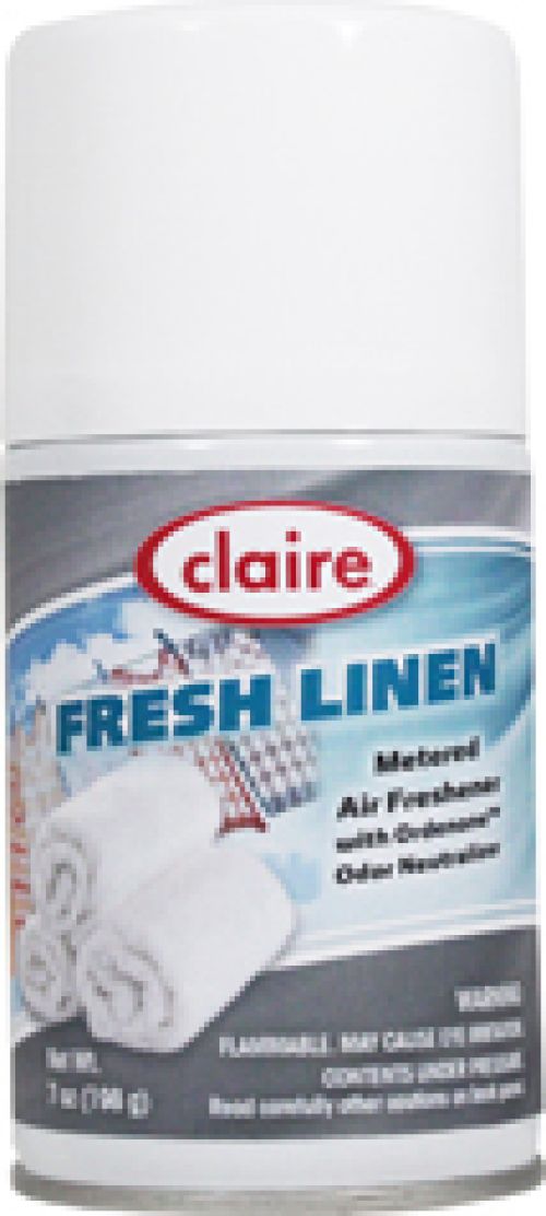 Claire Metered Air Freshener Fresh Linen Pack 12 / cs