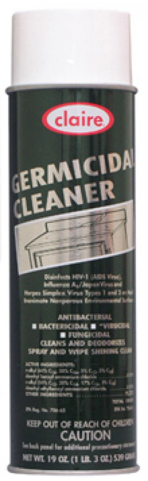 Claire Foaming Germicidal Cleaner Pack 12/20oz