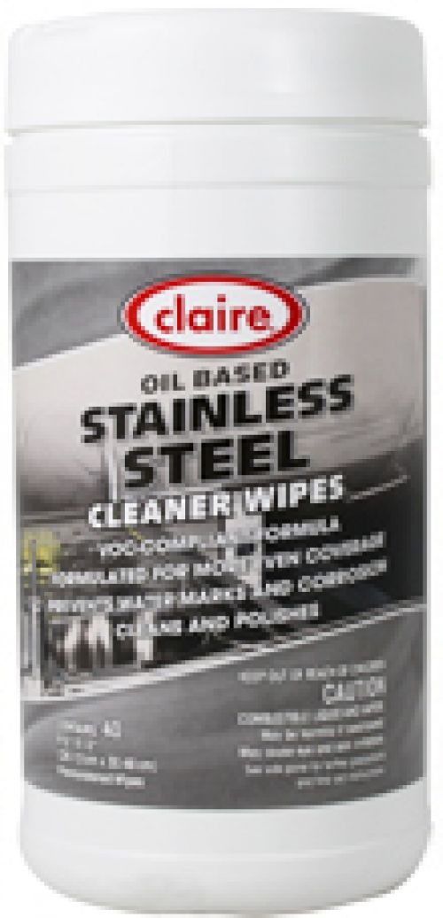 Claire Stainless Steel 40/Tub Wiper Pack 6