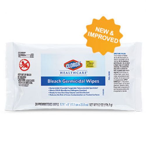 Bleach Germicidal Wipes, 20 Count