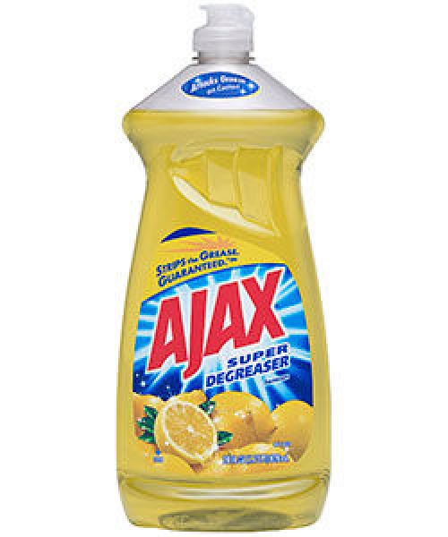 Ajax Lemon Triple Action Dish Liquid 28 oz Pack 9 / cs