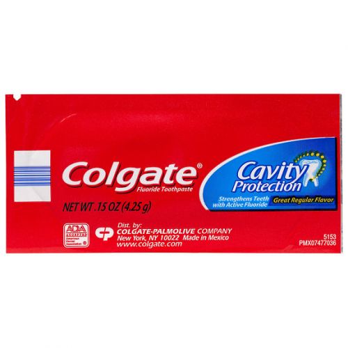 Colgate Toothpaste Single Use Sachet White 0.15oz Pack 1000/cs