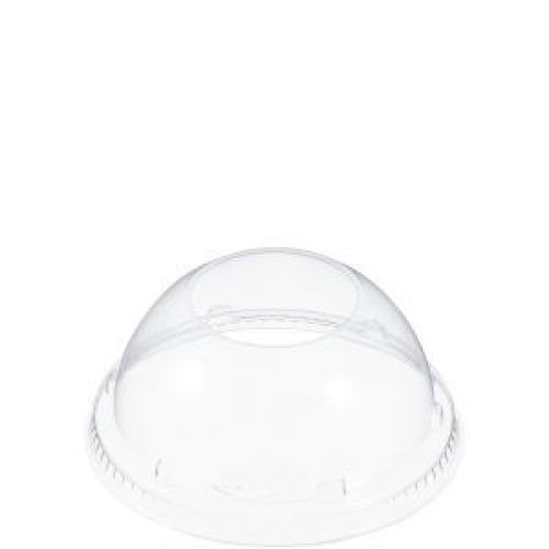 Dome With Hole Lid Clear